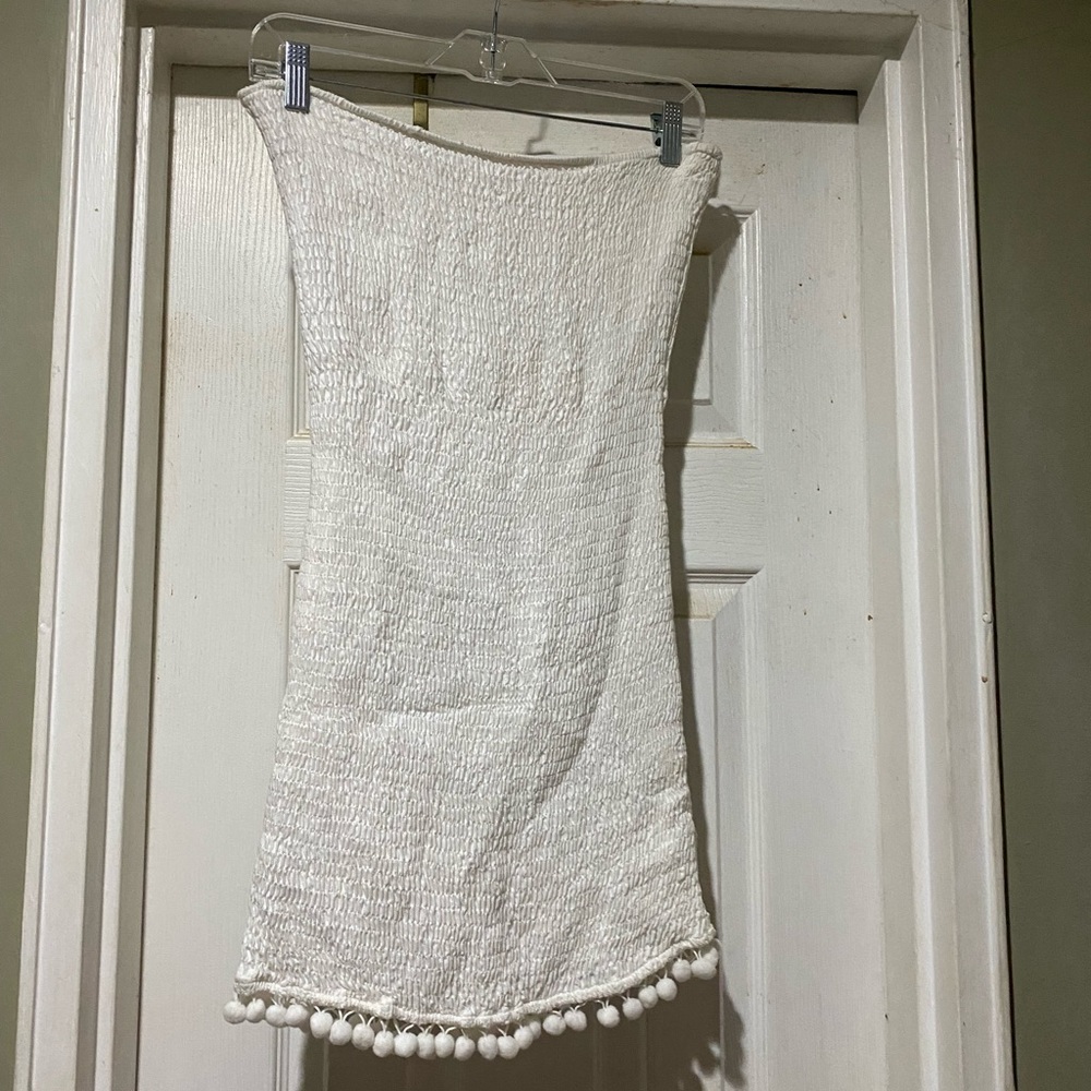 ASOS WHITE DRESS NEW WITH TAGS LARGE